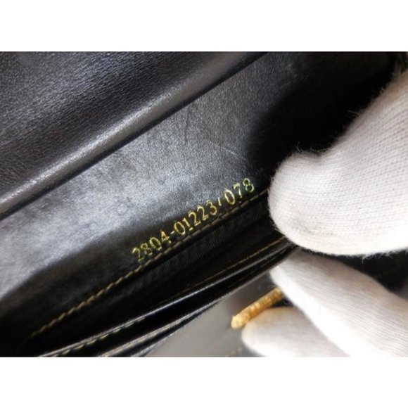 FENDI Brown Tobacco Thick Striped Coated Canvas - Picture 5 of 11